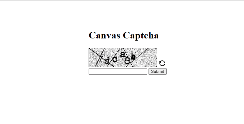 Captcha using HTML 5 Canvas and JavaScript